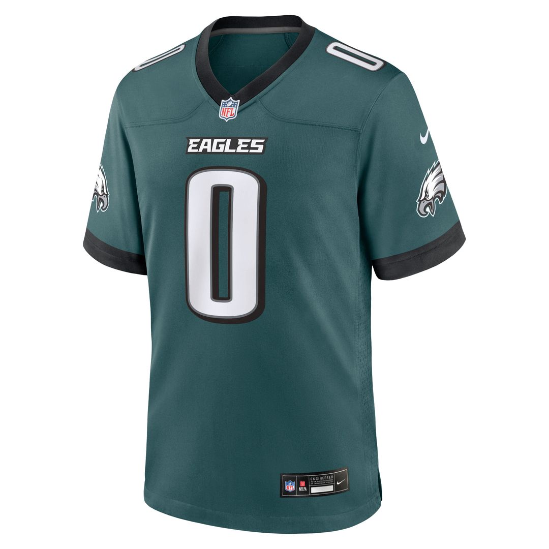 Men's Nike Philadelphia Eagles Marquise Brown Midnight Green Team Game NFL Jersey