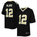 Youth Nike New Orleans Saints Chris Olave Black Game NFL Jersey