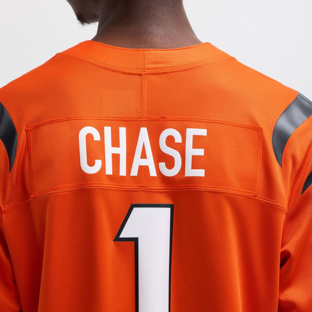 Men's Nike Cincinnati Bengals Ja'Marr Chase Orange Vapor F.U.S.E. Limited NFL Jersey