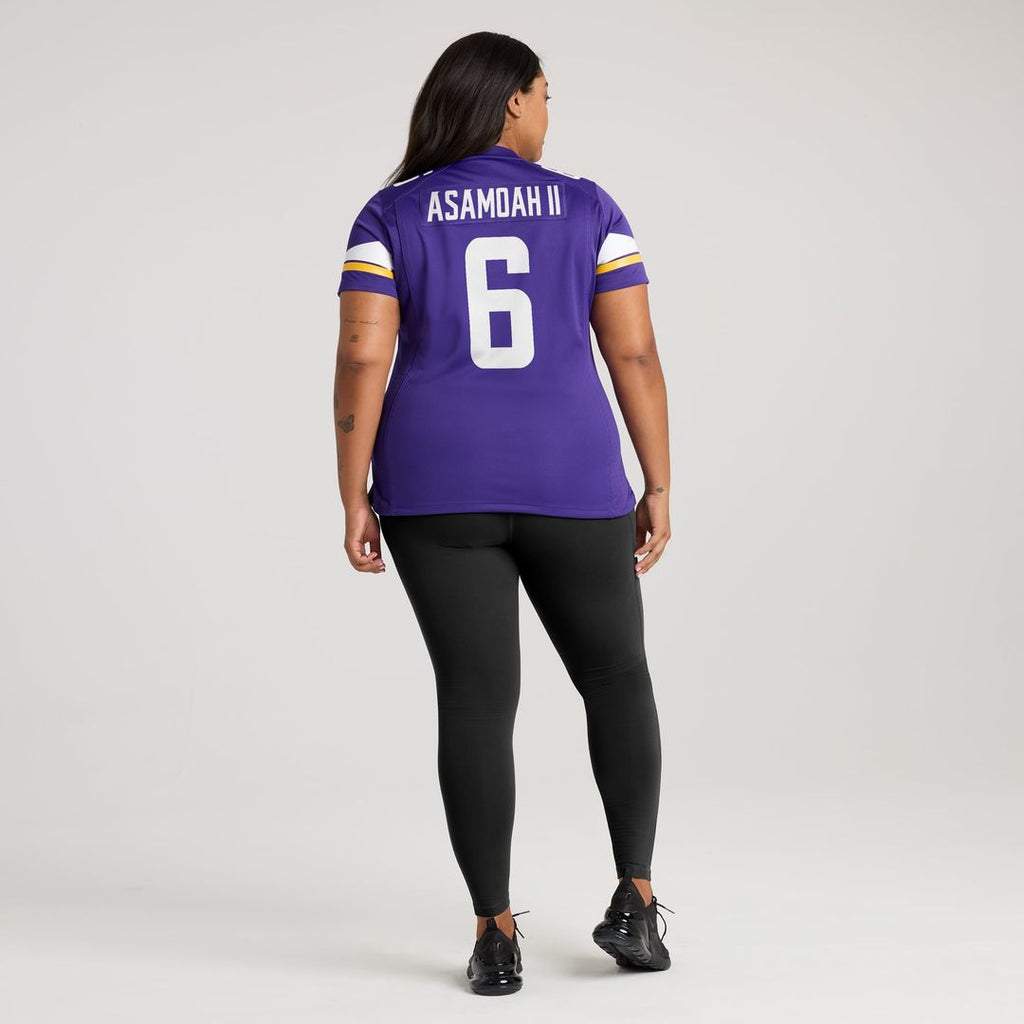 Women's Nike Minnesota Vikings Brian Asamoah II Purple Game NFL Jersey