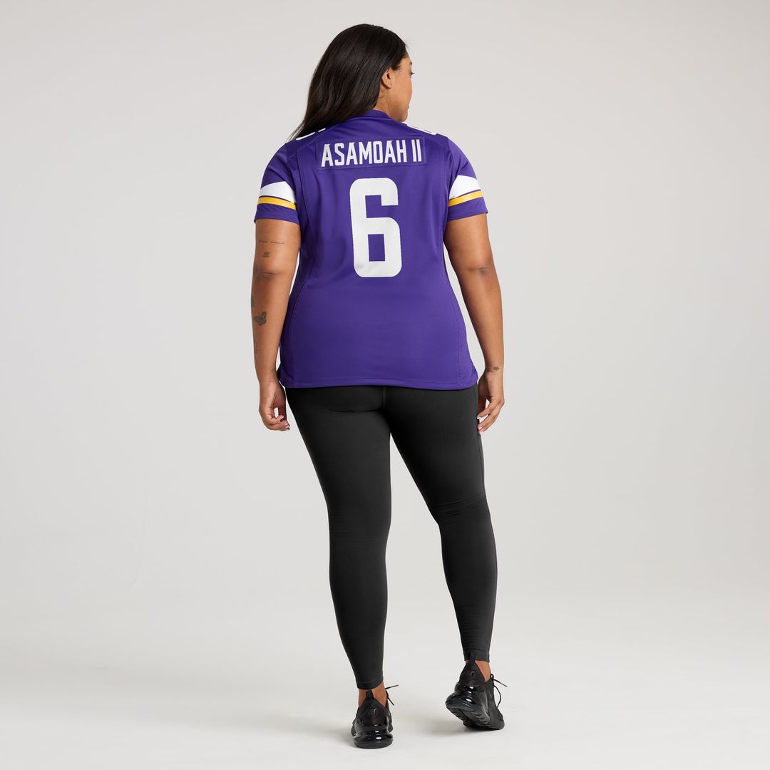Women's Nike Minnesota Vikings Brian Asamoah II Purple Game NFL Jersey