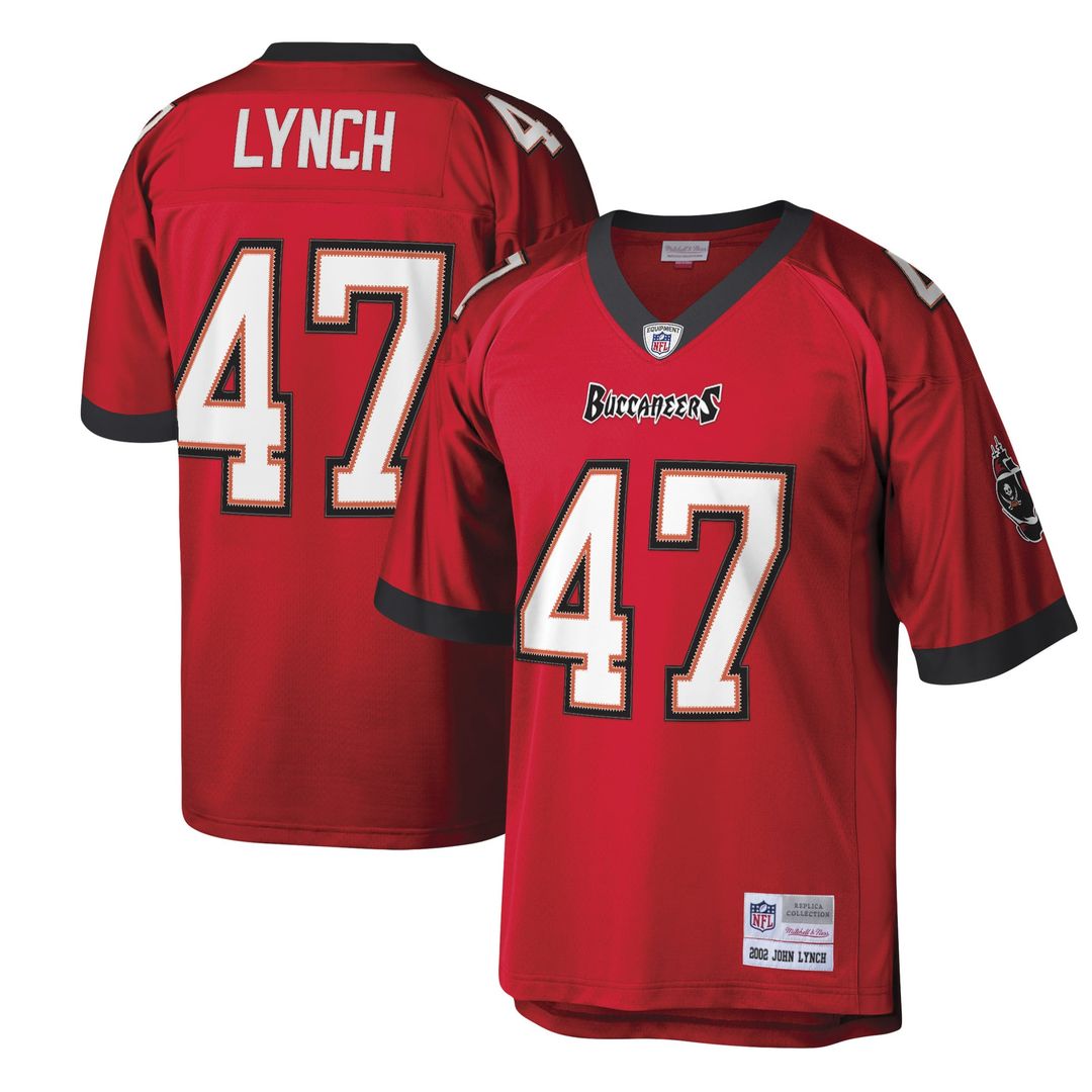 Men's Mitchell & Ness Tampa Bay Buccaneers John Lynch Orange Legacy Replica NFL Jersey
