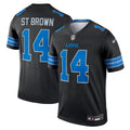 Men's Nike Detroit Lions Amon-Ra St. Brown Black Legend Player NFL Performance Top