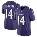 Men's Nike Baltimore Ravens Kyle Hamilton Purple Vapor F.U.S.E. Stitched Limited NFL Jersey