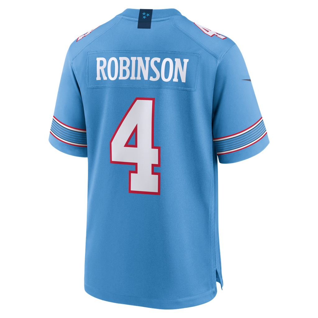 Men's Nike Tennessee Titans Wan'Dale Robinson White Game NFL Jersey