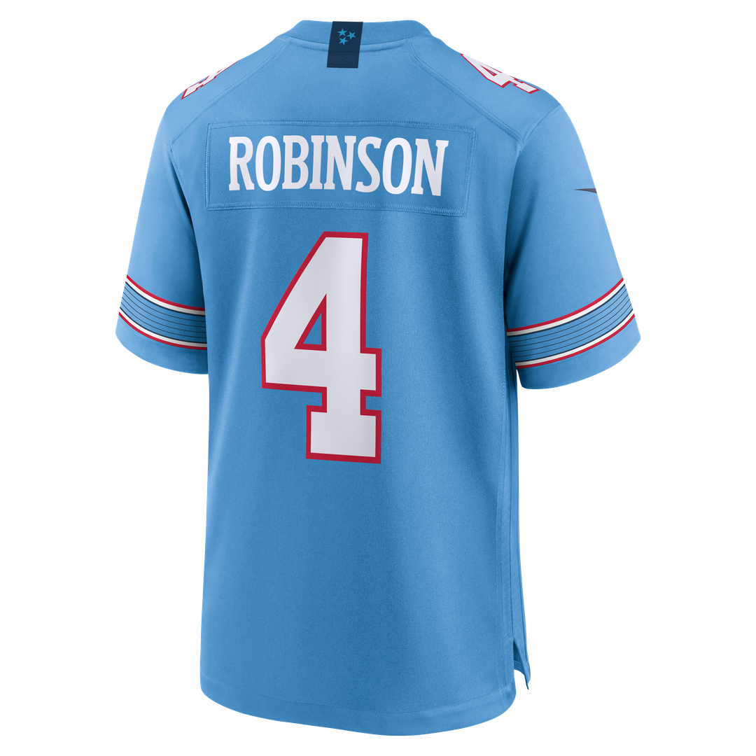 Men's Nike Tennessee Titans Wan'Dale Robinson White Game NFL Jersey