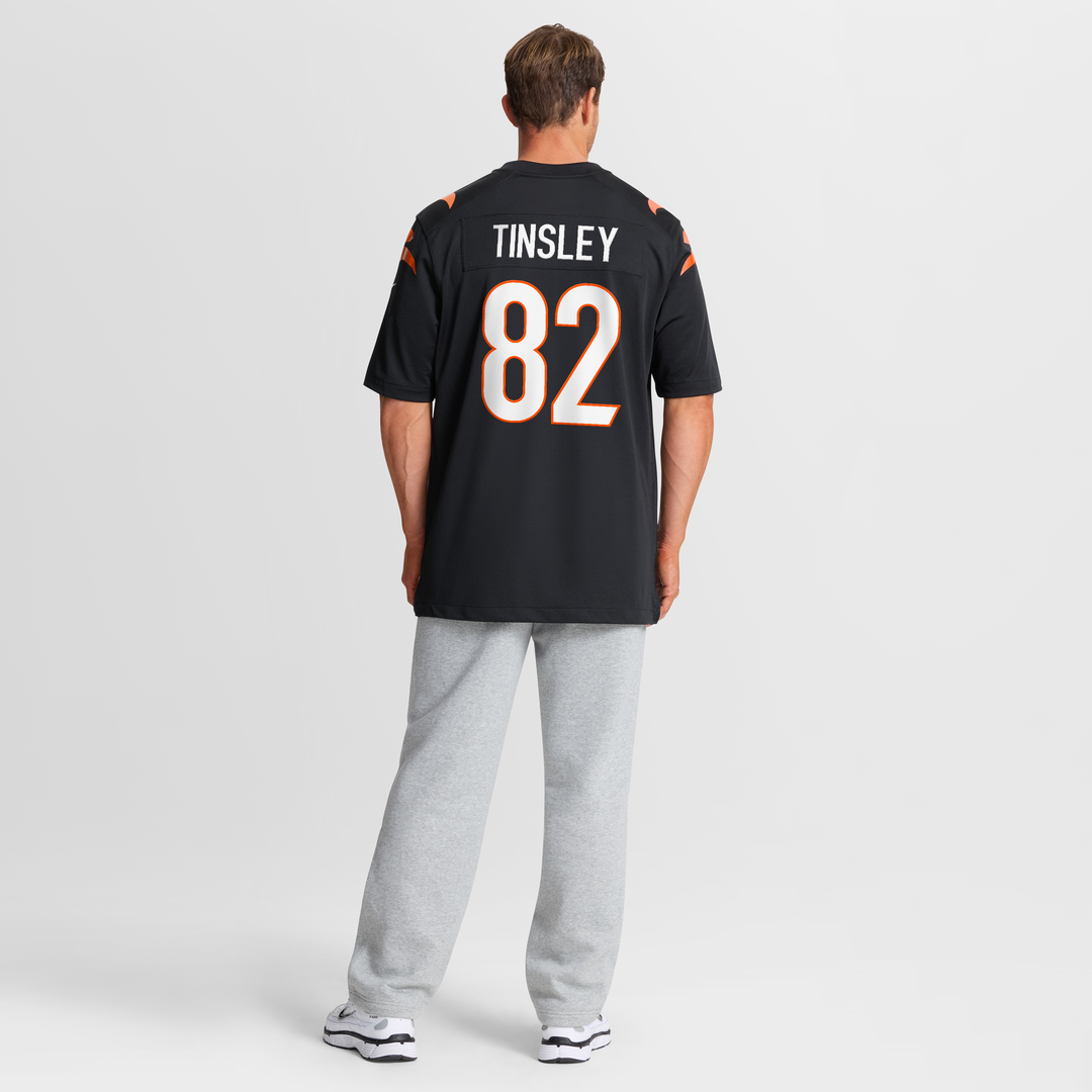 Men's Nike Cincinnati Bengals Mitchell Tinsley Black Team Game NFL Jersey
