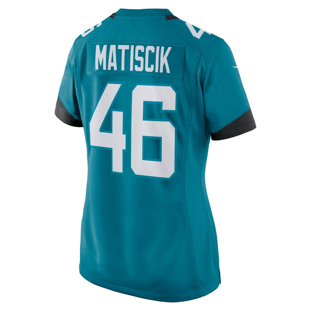 Women's Nike Jacksonville Jaguars Ross Matiscik Teal Game NFL Jersey