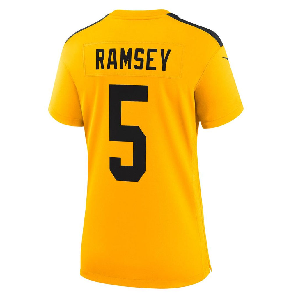 Women's Nike Pittsburgh Steelers Jalen Ramsey Gold Alternate 1933 Throwback Game NFL Jersey