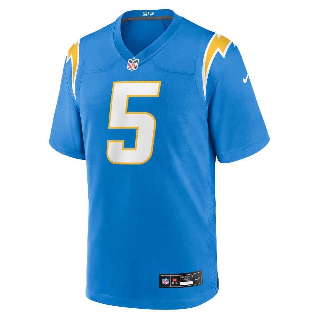 Men's Nike Los Angeles Chargers Trey Lance Powder Blue Team Game NFL Jersey