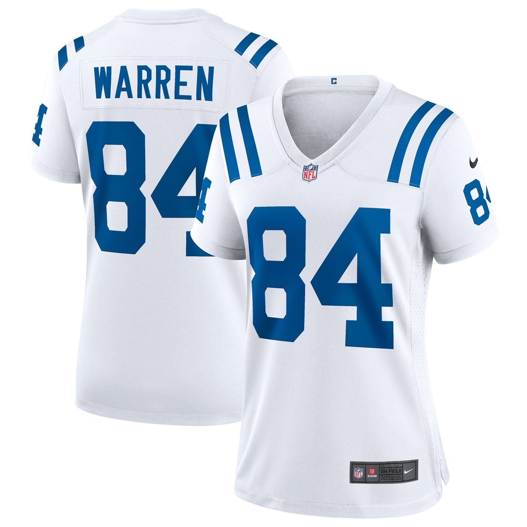 Women's Nike Indianapolis Colts Tyler Warren White Game NFL Jersey