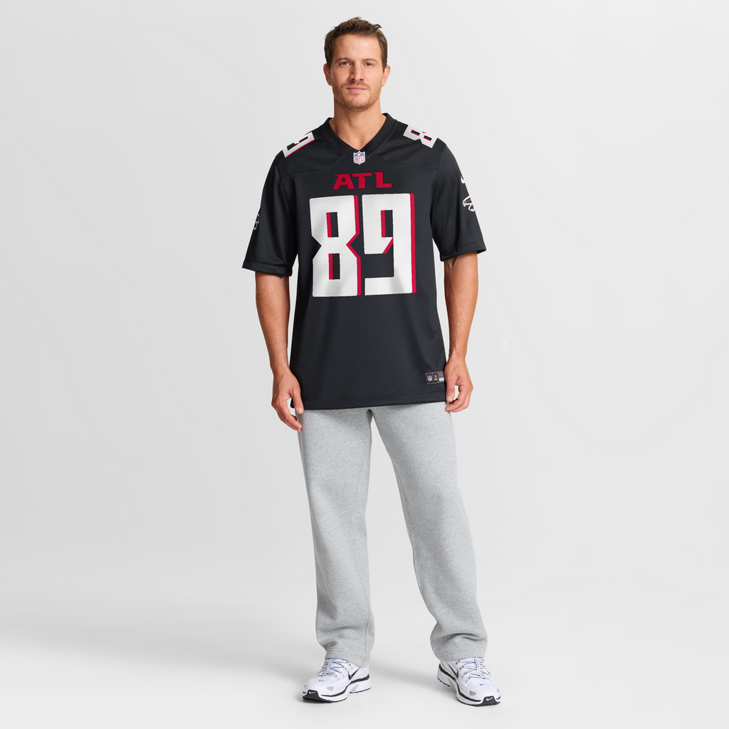 Men's Nike Atlanta Falcons Charlie Woerner Black Game NFL Jersey