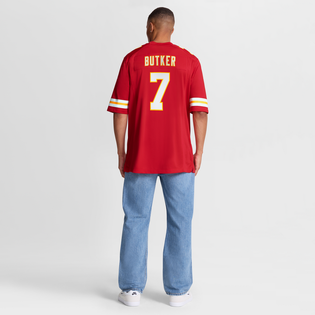 Men's Nike Kansas City Chiefs Harrison Butker Red Game NFL Jersey