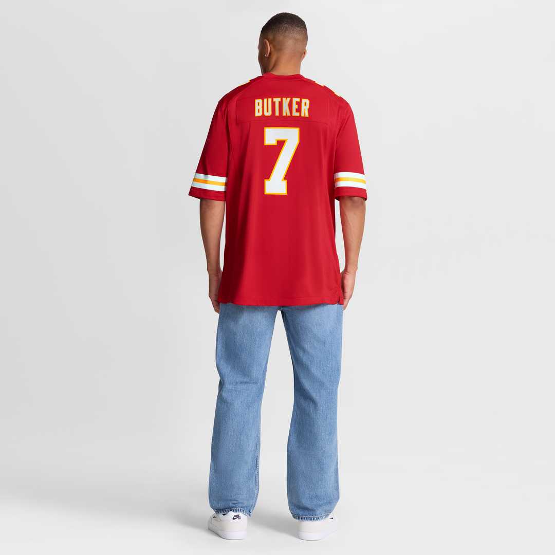 Men's Nike Kansas City Chiefs Harrison Butker Red Game NFL Jersey