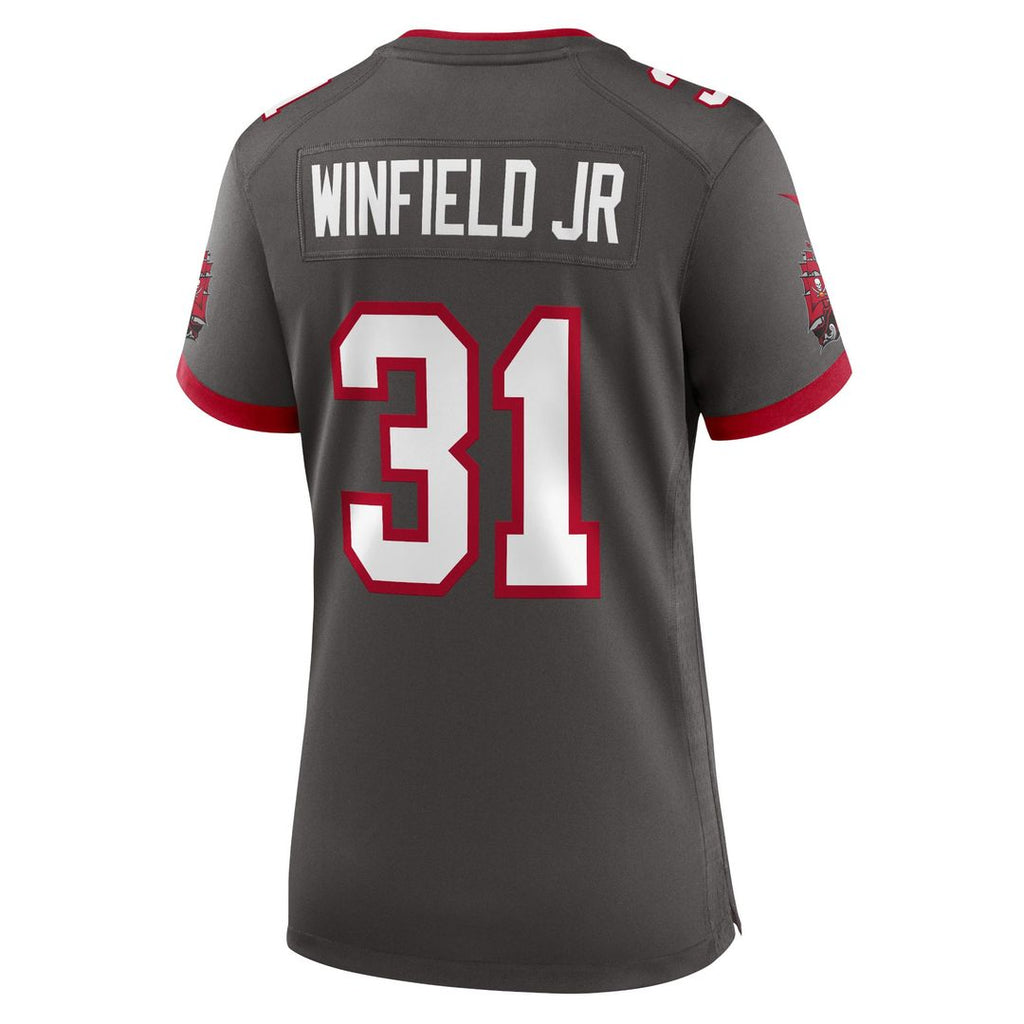 Women's Nike Tampa Bay Buccaneers Antoine Winfield Jr. Pewter Game NFL Jersey