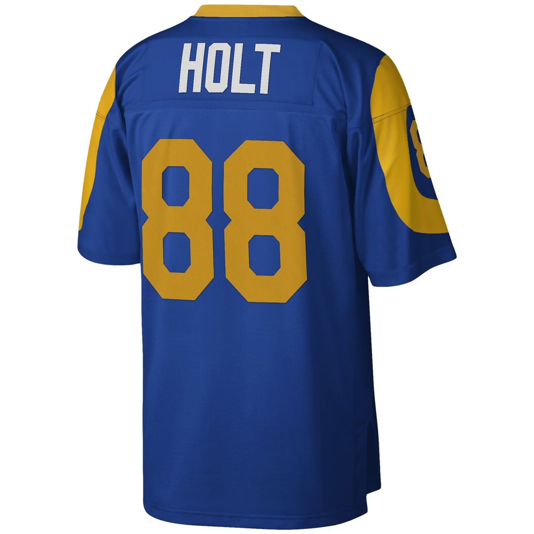 Men's Mitchell & Ness Los Angeles Rams Torry Holt Royal Legacy Replica NFL Jersey