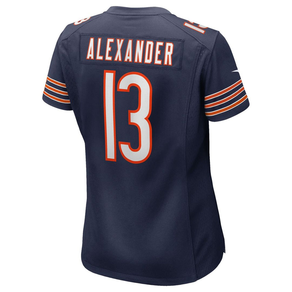 Women's Nike Chicago Bears Maurice Alexander Navy Team Game NFL Jersey