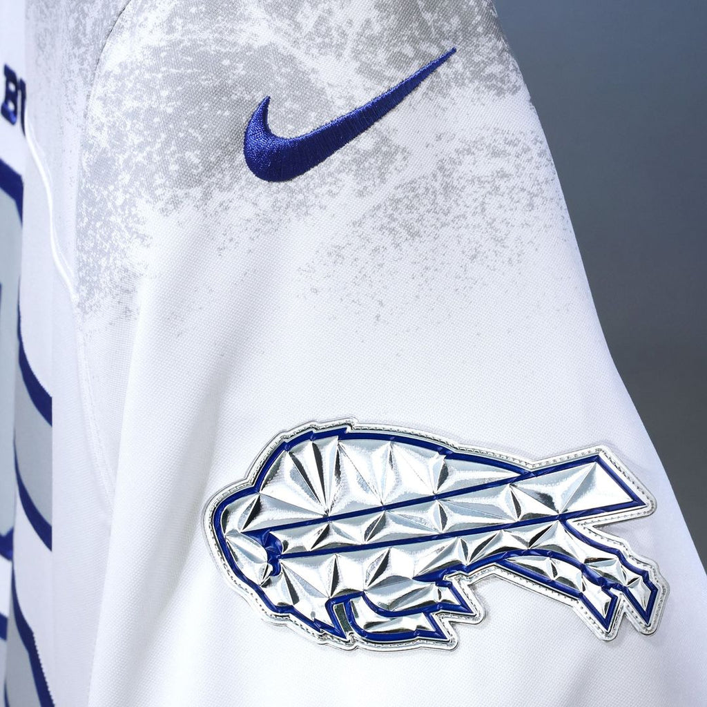 Men's Nike Buffalo Bills Dawson Knox White 2025 Rivalries Collection Stitched Limited NFL Jersey