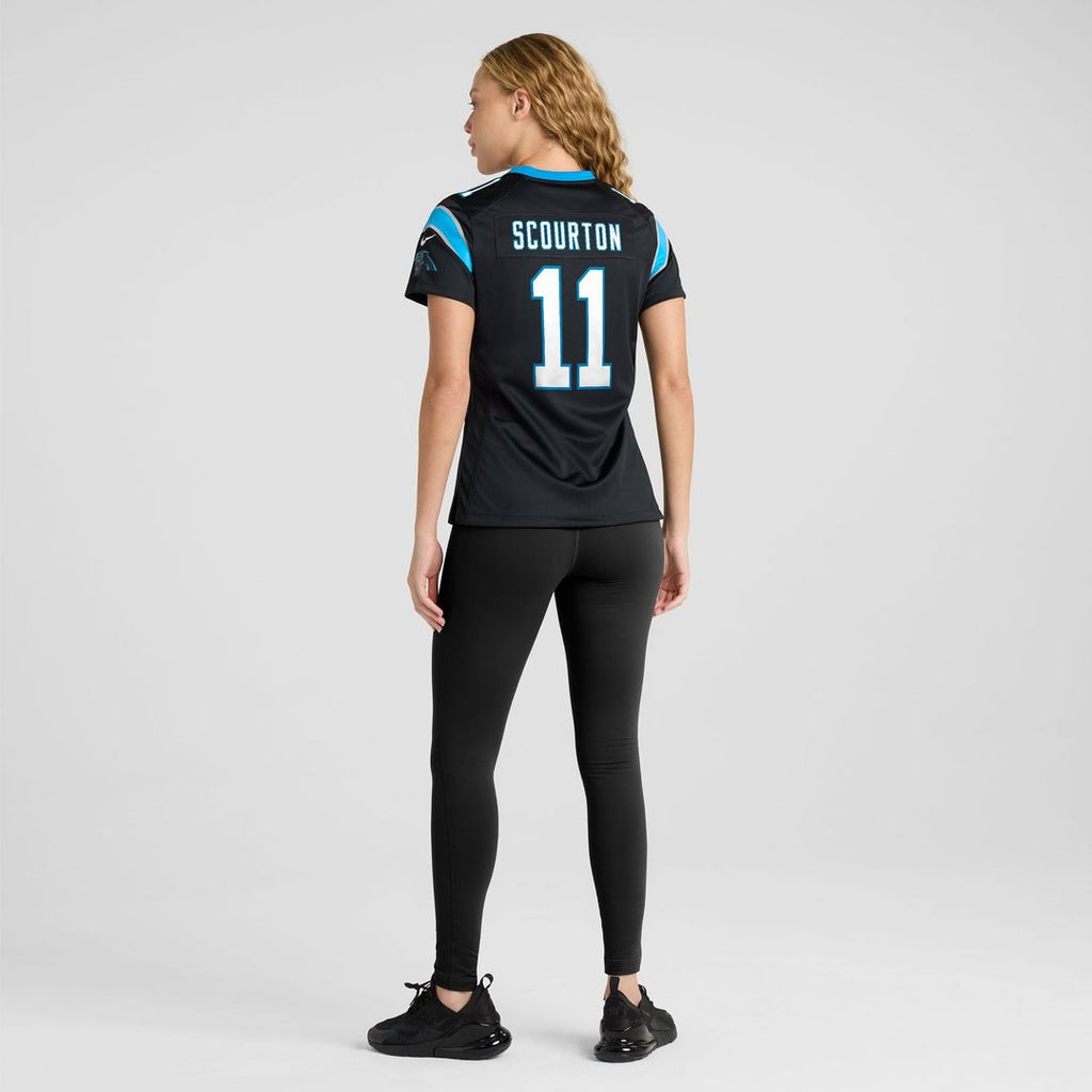 Women's Nike Carolina Panthers Nic Scourton Black Team Game NFL Jersey