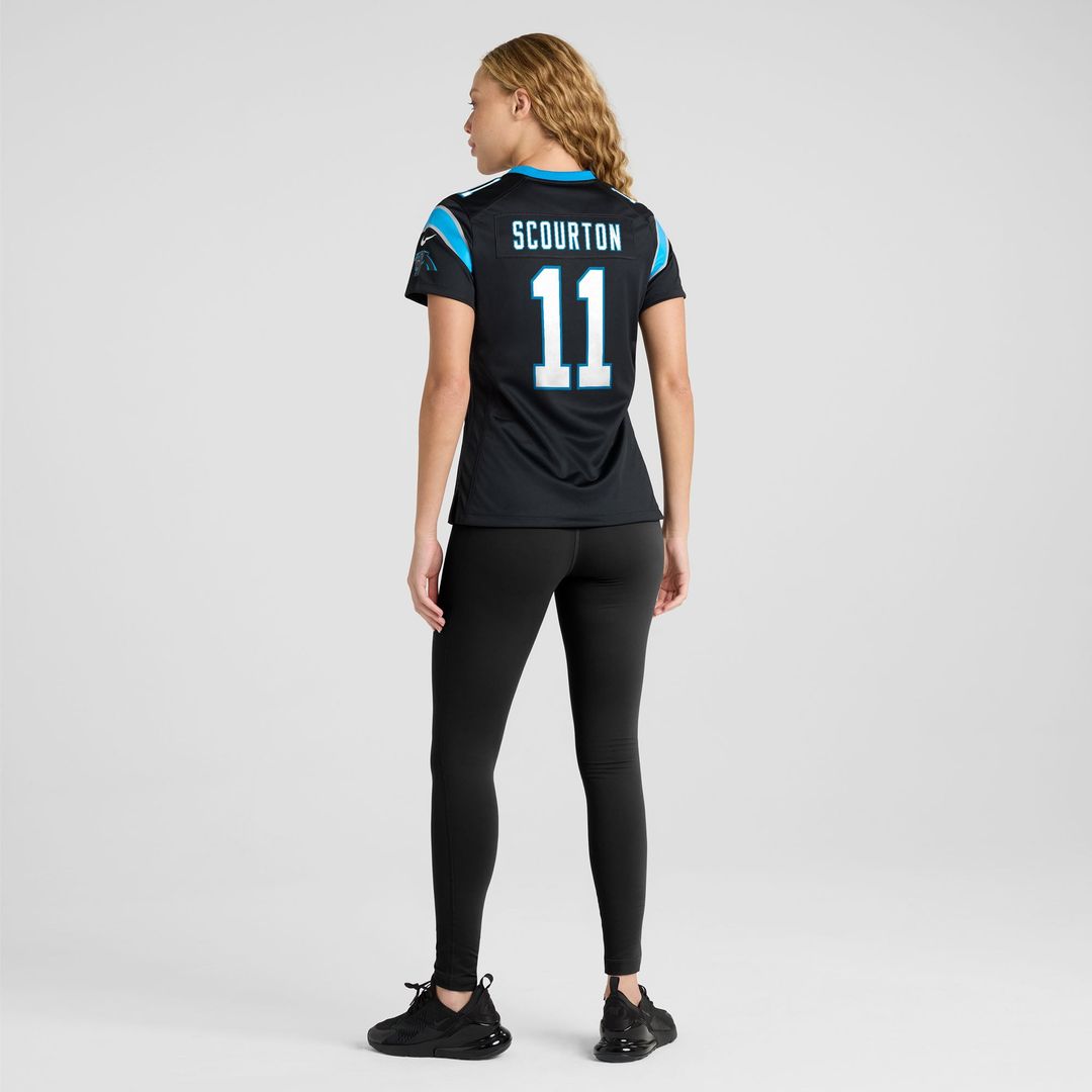 Women's Nike Carolina Panthers Nic Scourton Black Team Game NFL Jersey