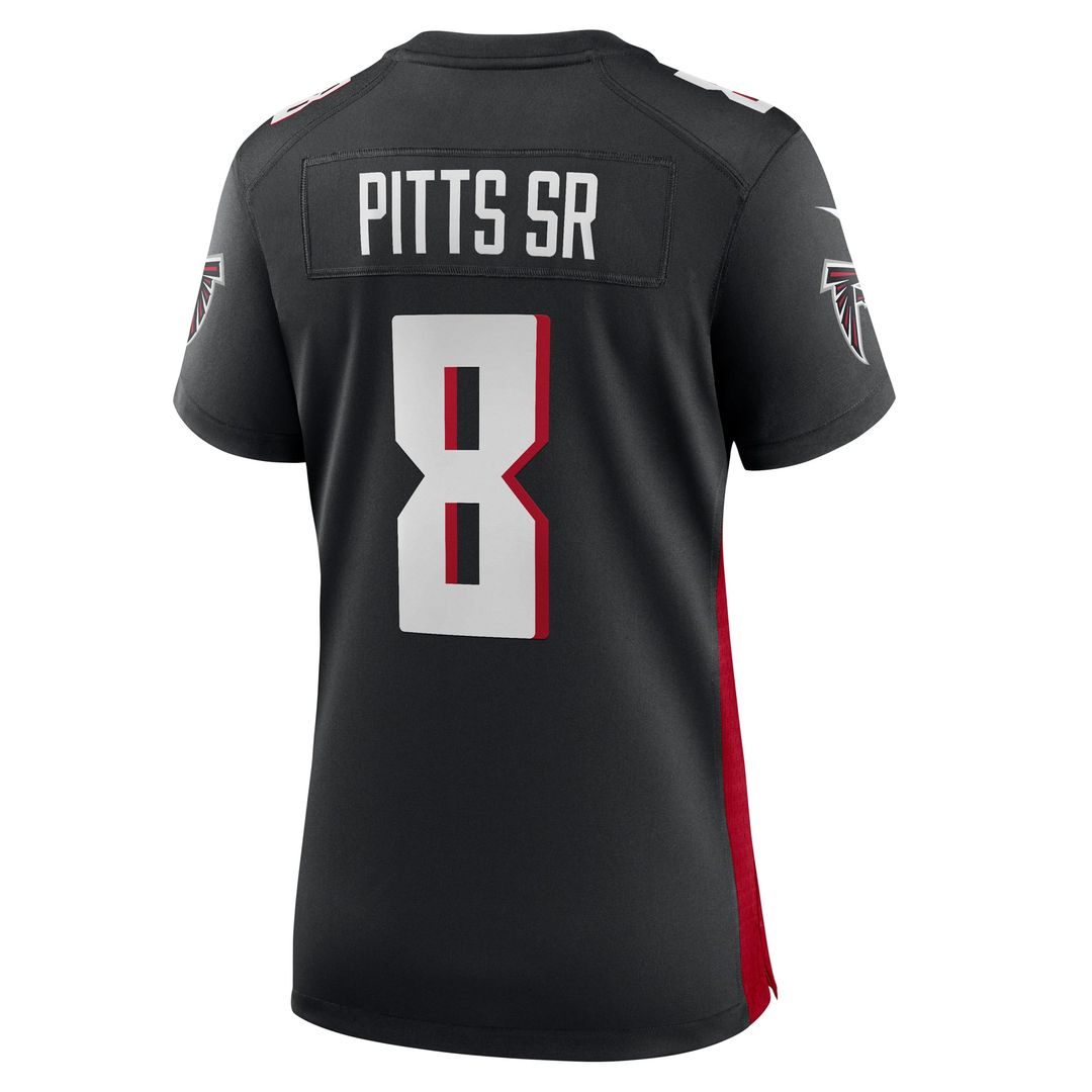 Women's Nike Atlanta Falcons Kyle Pitts Sr. Black Game NFL Jersey