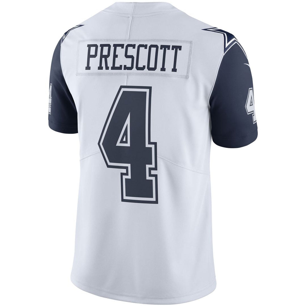 Men's Nike Dallas Cowboys Dak Prescott Navy Vapor Limited Player NFL Jersey