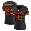 Women's Nike Washington Commanders Jacory Croskey-Merritt Black Hail Raiser Alternate Game NFL Jersey