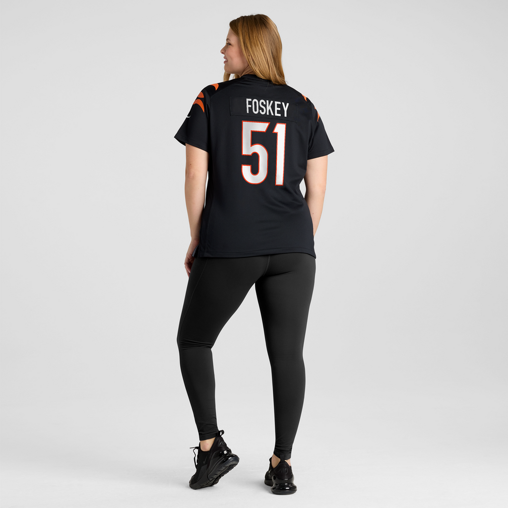 Women's Nike Cincinnati Bengals Isaiah Foskey Black Team Game NFL Jersey