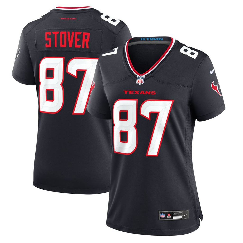 Women's Nike Houston Texans Cade Stover Navy Game NFL Jersey