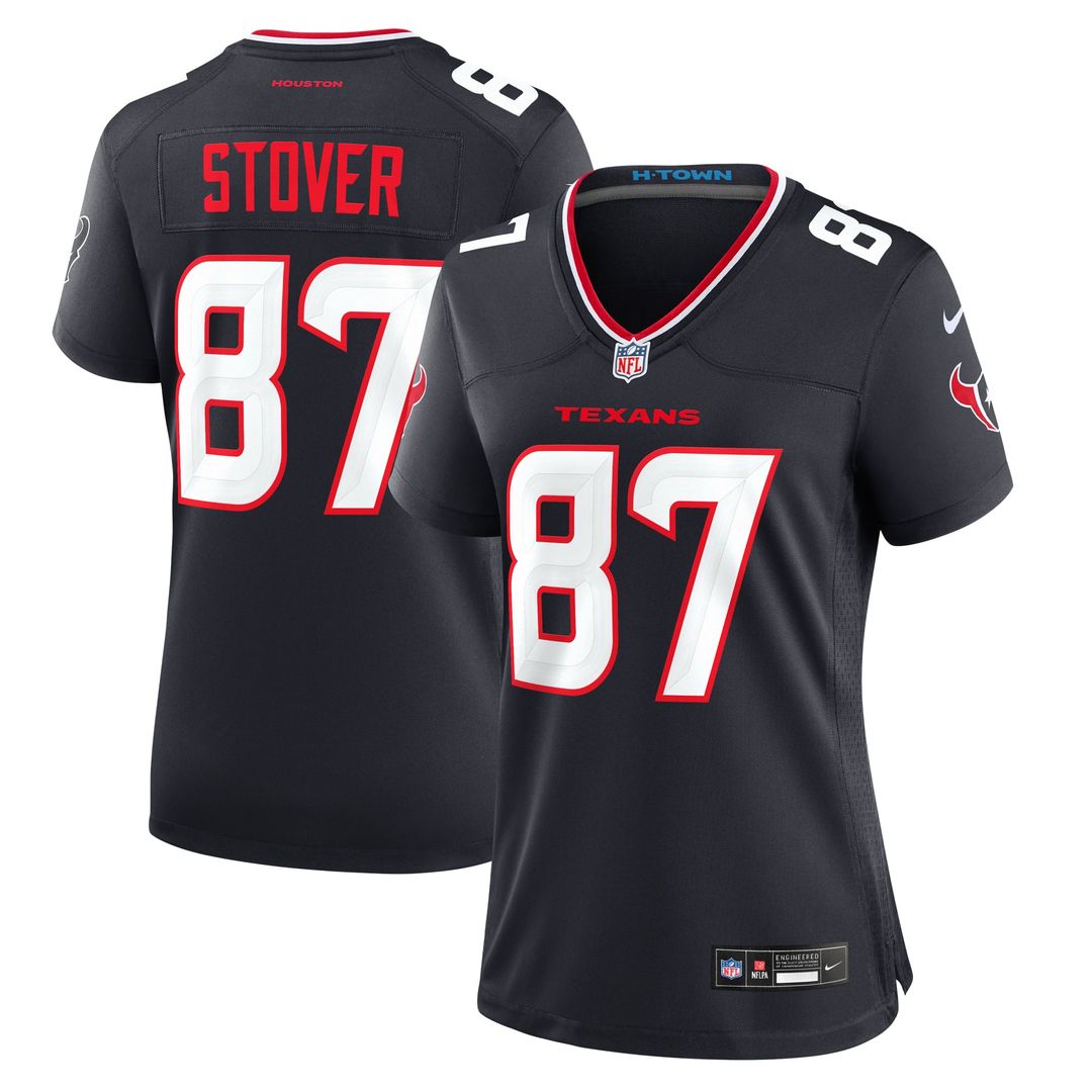 Women's Nike Houston Texans Cade Stover Navy Game NFL Jersey
