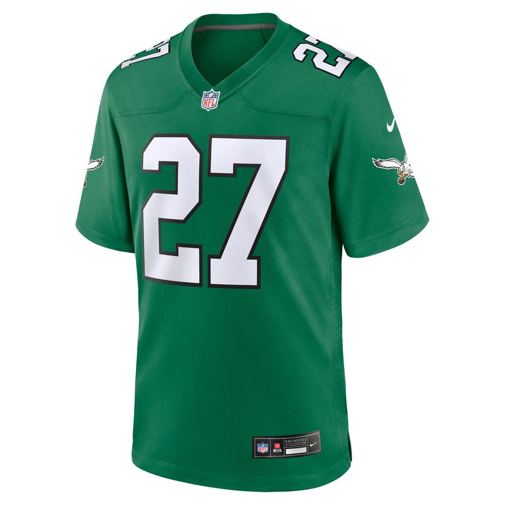 Men's Nike Philadelphia Eagles Quinyon Mitchell Midnight Green Team Game NFL Jersey