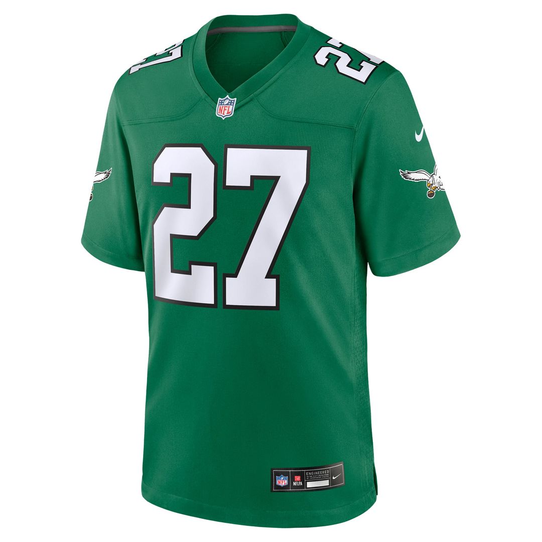 Men's Nike Philadelphia Eagles Quinyon Mitchell Midnight Green Team Game NFL Jersey