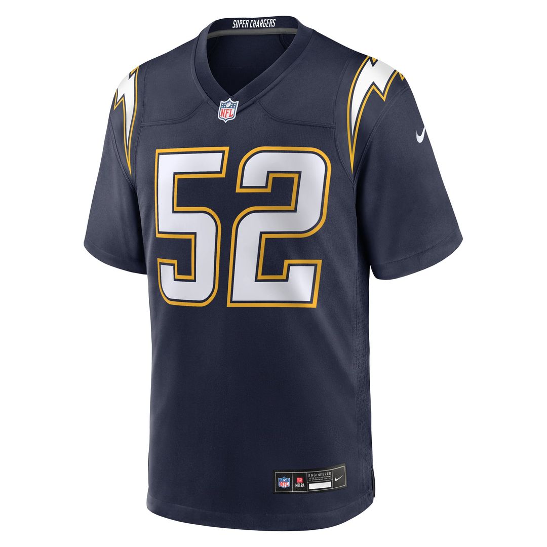 Men's Nike Los Angeles Chargers Khalil Mack Navy Alternate Super Chargers Game Player NFL Jersey