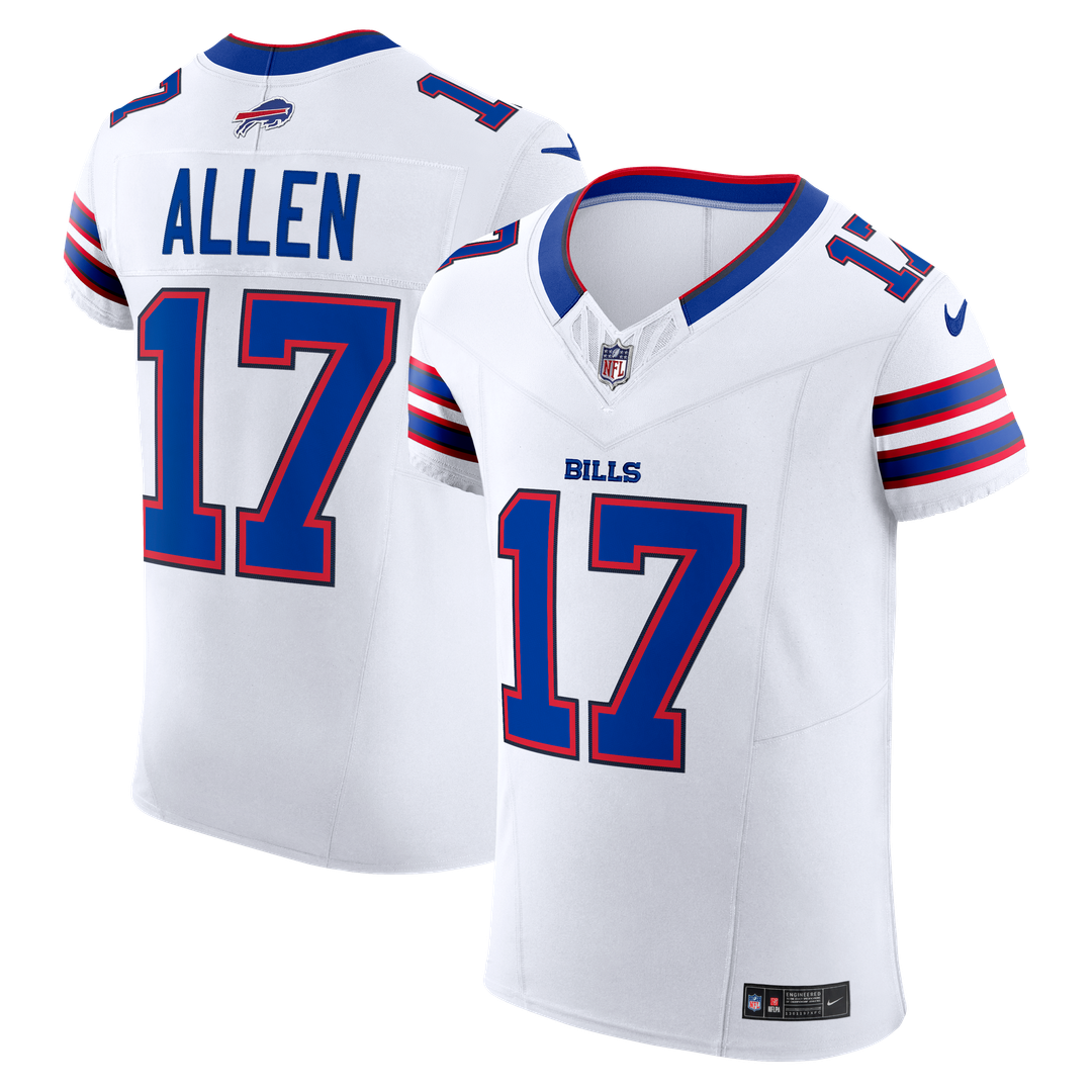 Men's Nike Buffalo Bills Josh Allen White Vapor F.U.S.E. Elite NFL Jersey