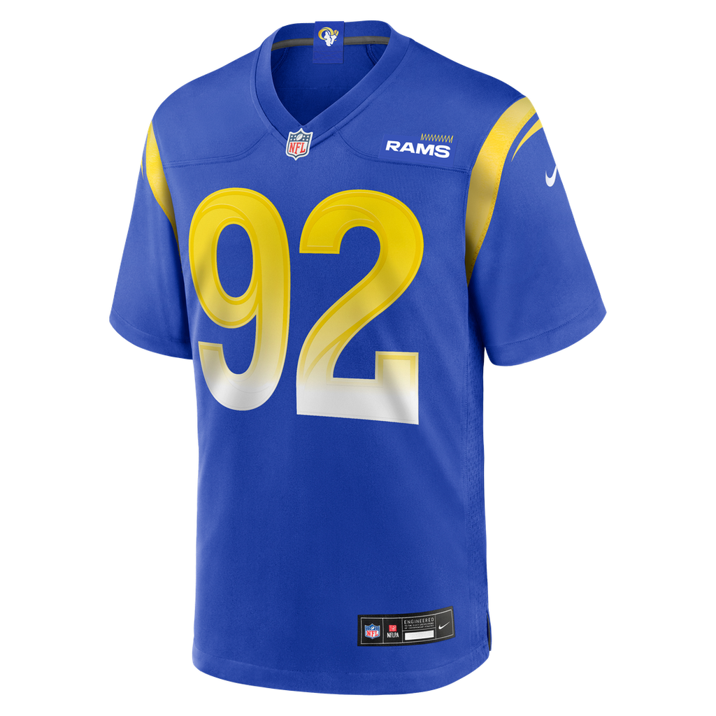 Men's Nike Los Angeles Rams Harrison Mevis Royal Team Game NFL Jersey