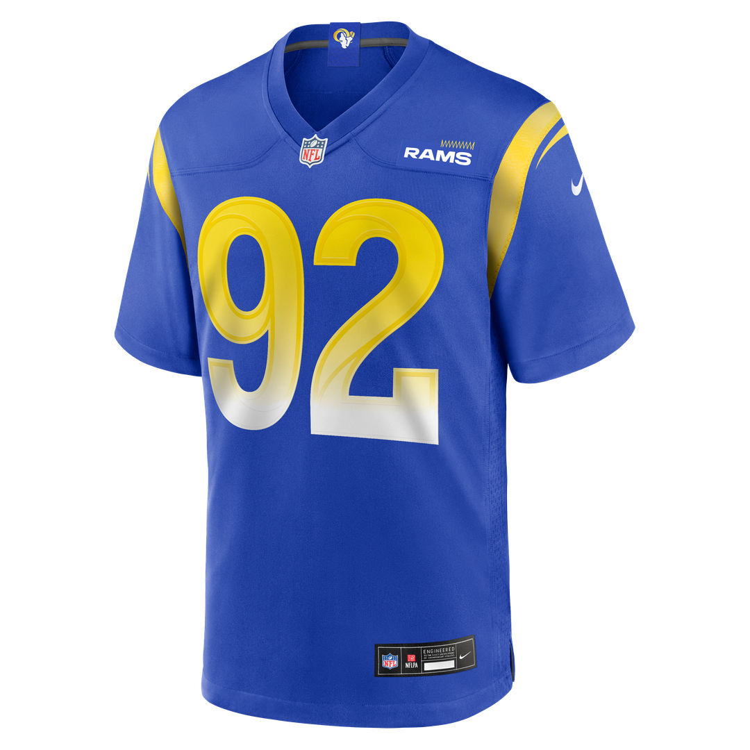 Men's Nike Los Angeles Rams Harrison Mevis Royal Team Game NFL Jersey