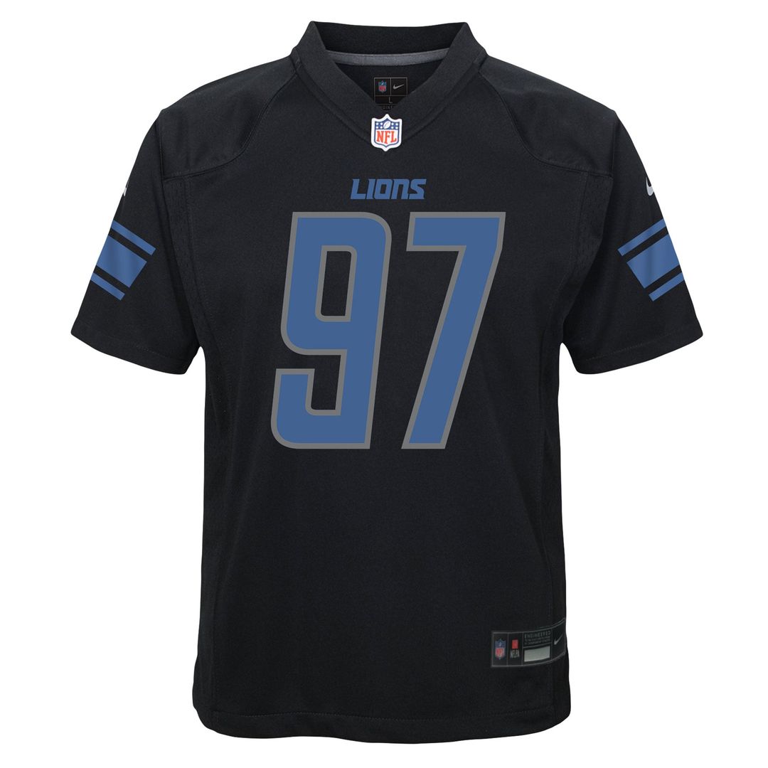 Youth Nike Detroit Lions Aidan Hutchinson Black Game NFL Jersey