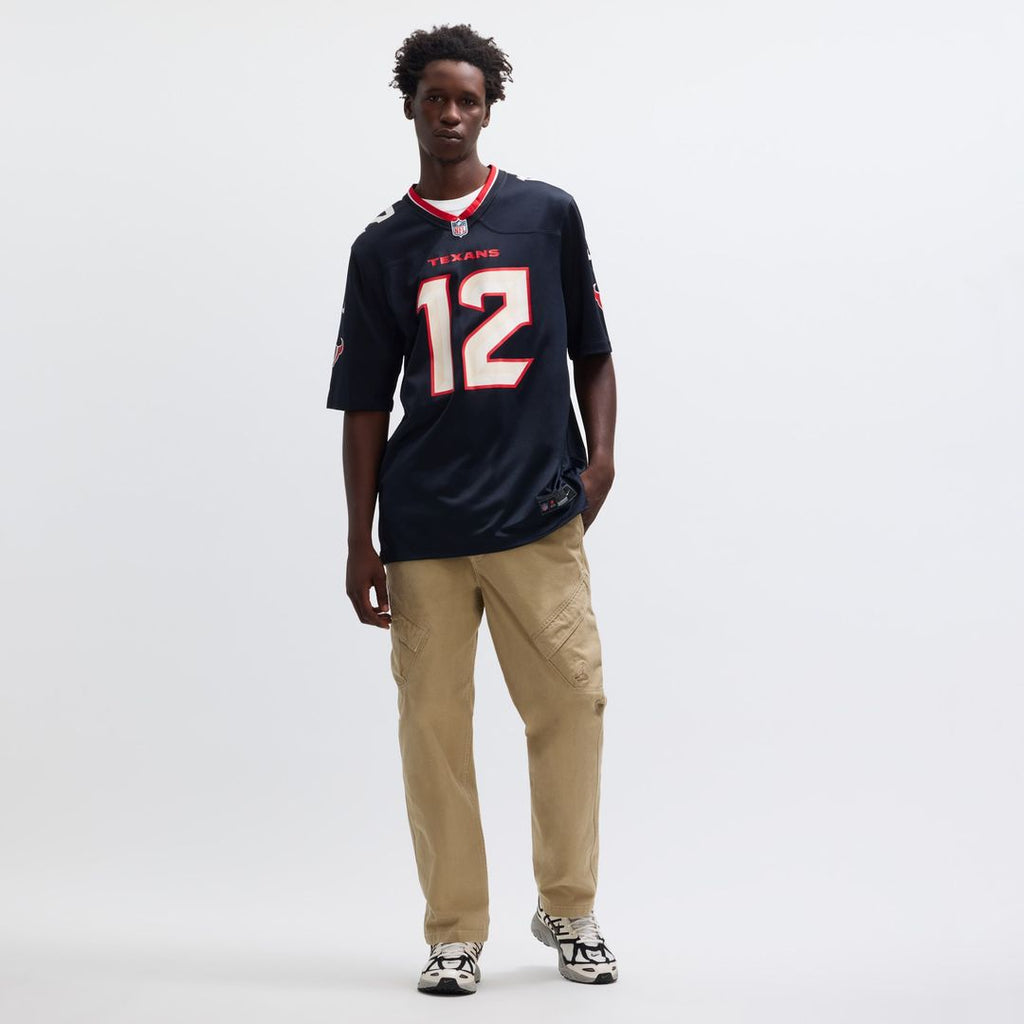 Men's Nike Houston Texans Nico Collins Navy Game NFL Jersey