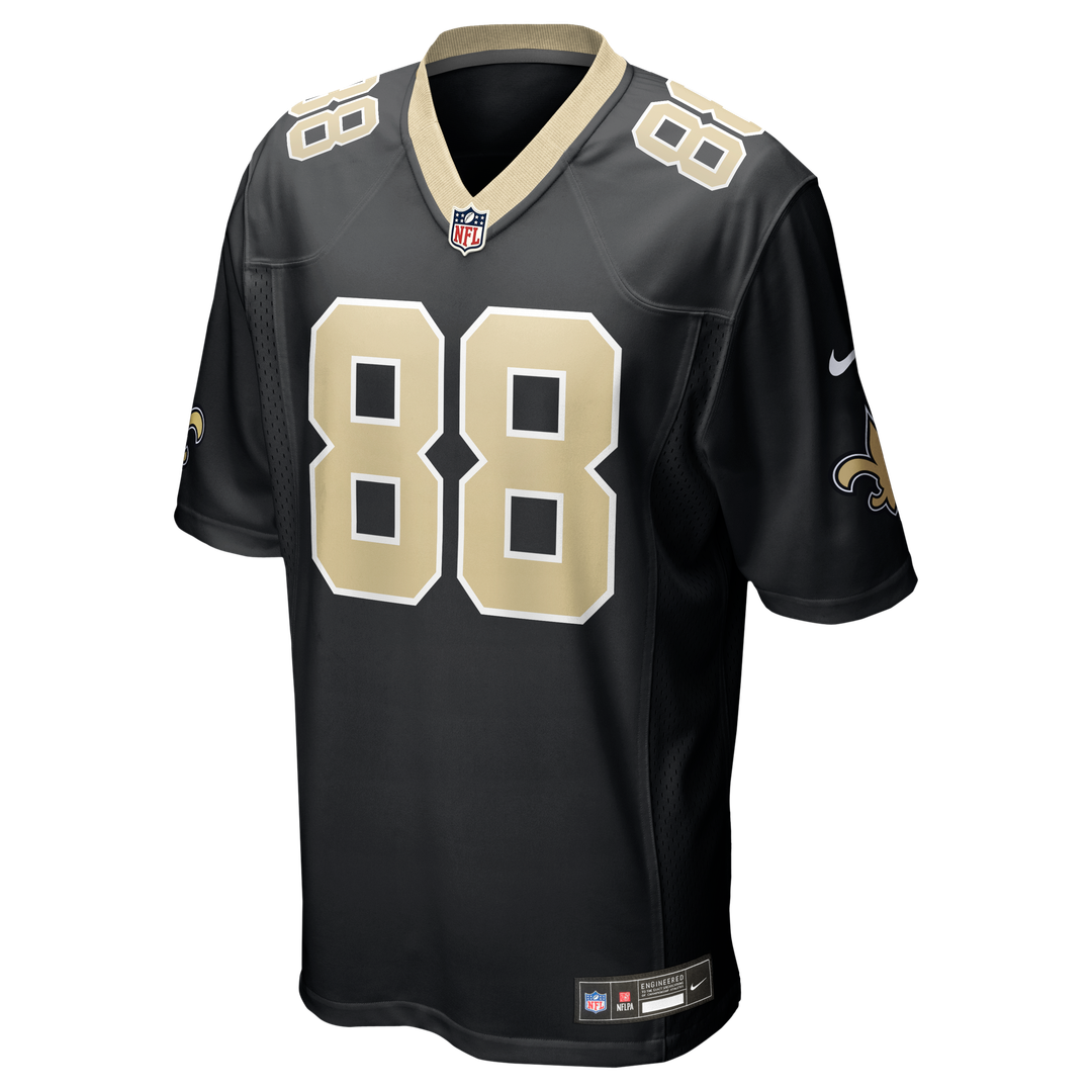 Men's Nike New Orleans Saints Shaquan Davis Black Game NFL Jersey