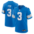 Men's Nike Detroit Lions Jack Fox Blue Team Game NFL Jersey