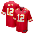 Men's Nike Kansas City Chiefs Jared Wiley Red Game NFL Jersey