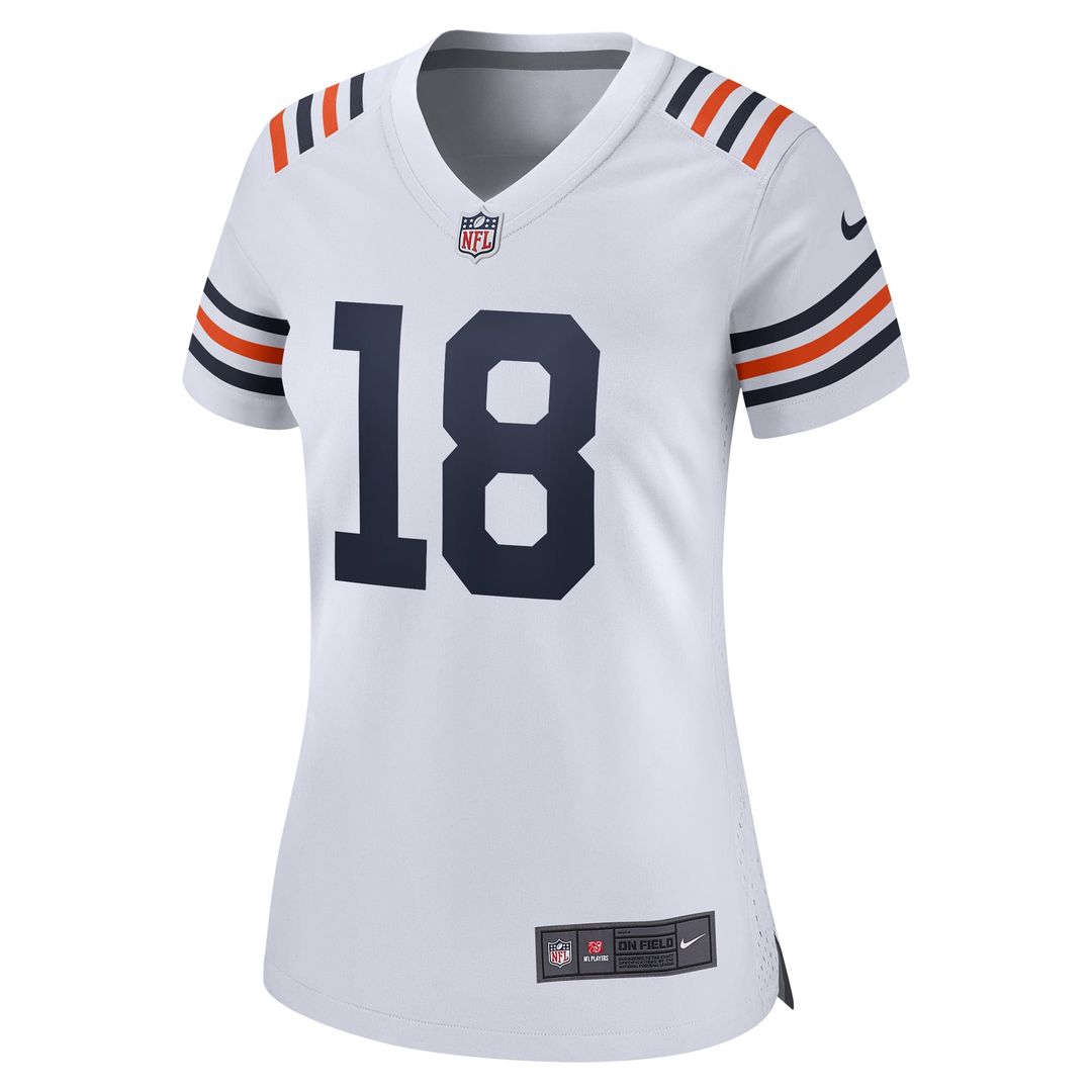 Women's Nike Chicago Bears Caleb Williams White 2nd Alternate Game Player NFL Jersey
