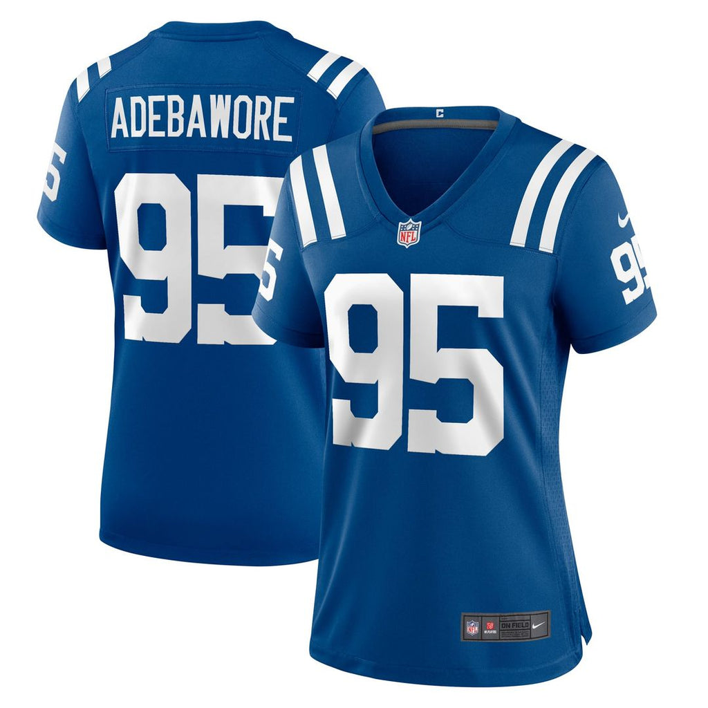 Women's Nike Indianapolis Colts Adetomiwa Adebawore Royal Team Game NFL Jersey