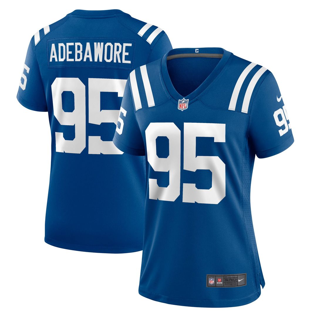Women's Nike Indianapolis Colts Adetomiwa Adebawore Royal Team Game NFL Jersey