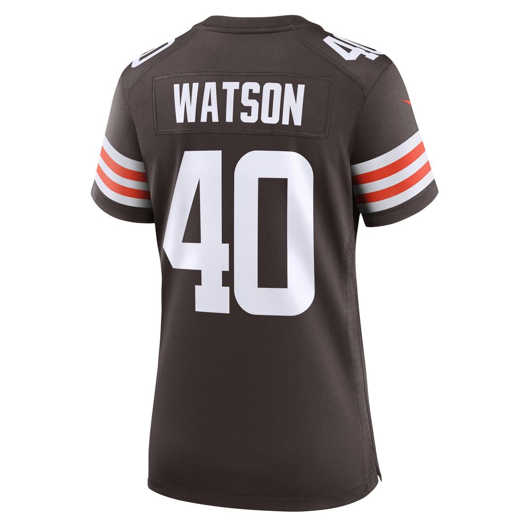Women's Nike Cleveland Browns Nathaniel Watson Brown Game NFL Jersey