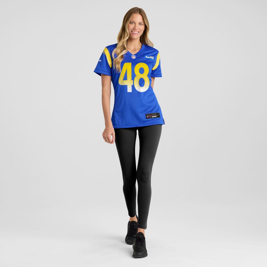 Women's Nike Los Angeles Rams Omar Speights Royal Game NFL Jersey