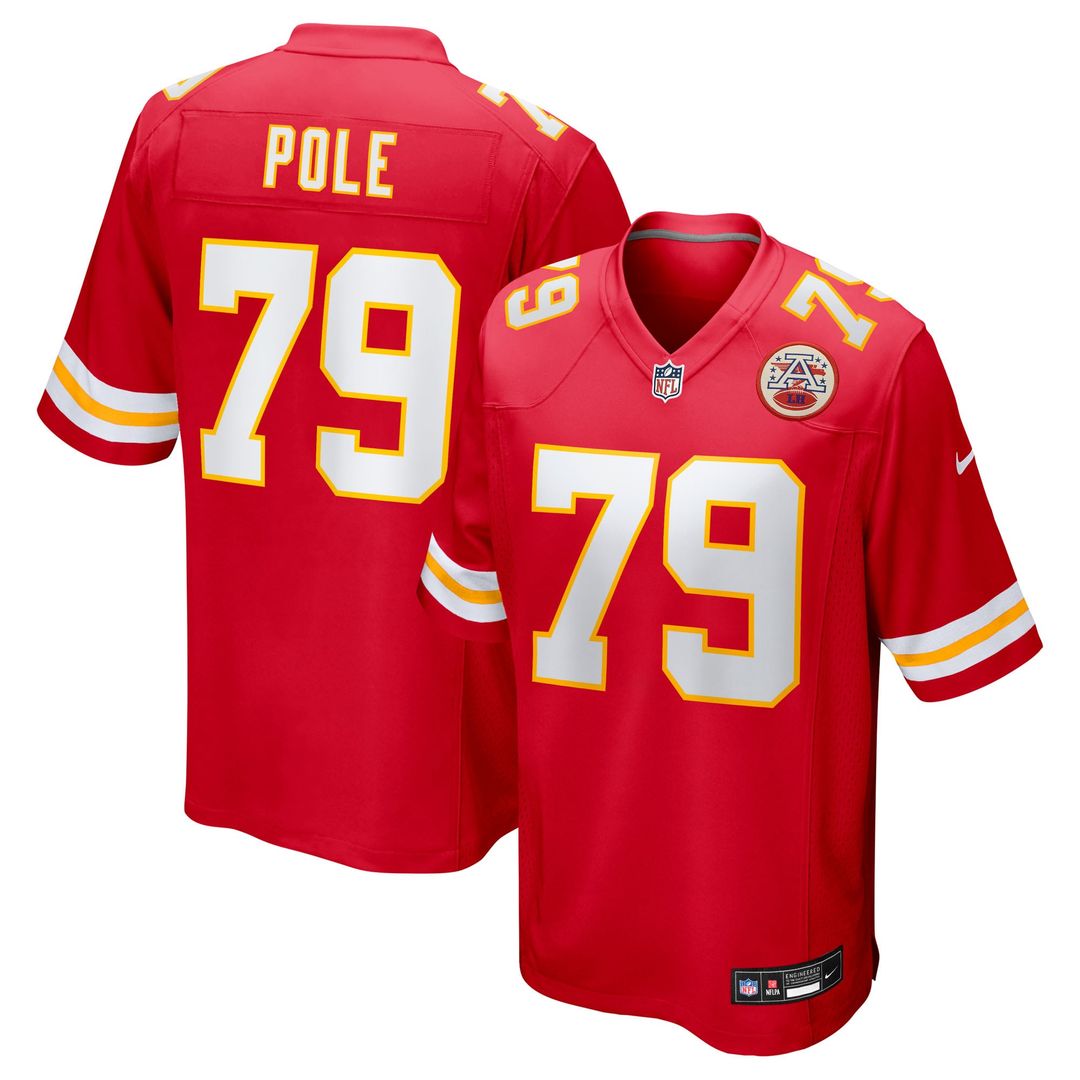 Men's Nike Kansas City Chiefs Esa Pole Red Team Game NFL Jersey