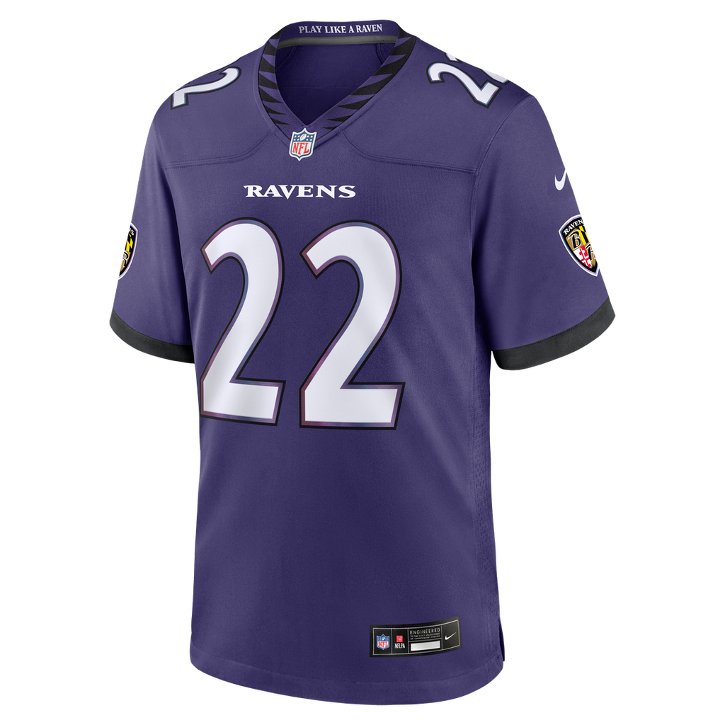 Men's Nike Baltimore Ravens Derrick Henry Purple Team Game NFL Jersey