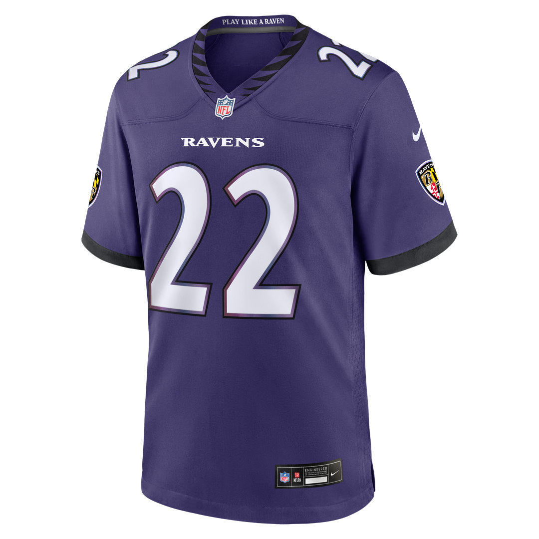 Men's Nike Baltimore Ravens Derrick Henry Purple Team Game NFL Jersey
