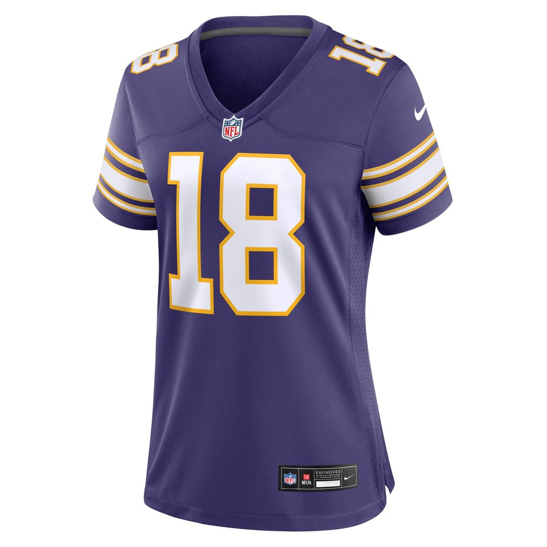 Women's Nike Minnesota Vikings Justin Jefferson Purple Player NFL Jersey